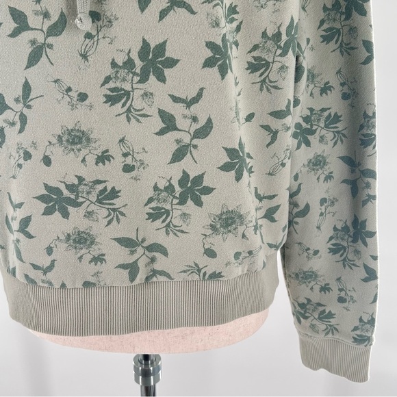 Vans Green Floral Pullover Hoodie Medium - Picture 6 of 12